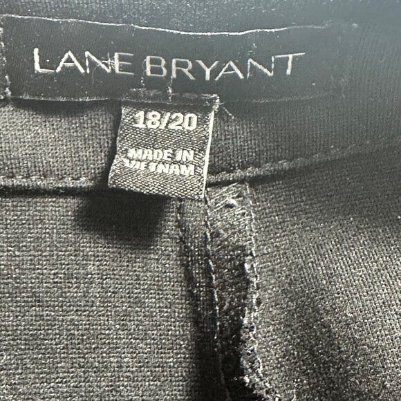 Lane Bryant Black Cascade Front Ponte Overpiece Cardigan SZ 18/20 Professional - Picture 3 of 6
